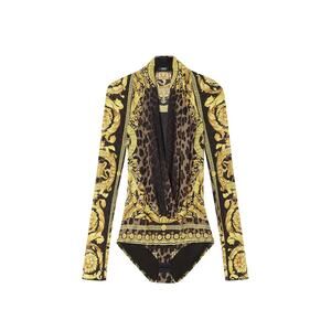 Versace Wild Barocco Bodysuit – IT 38 (XS)– Brown/Gold